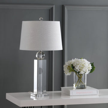 Charlotte 28.5" Crystal LED Table Lamp - JONATHAN Y
